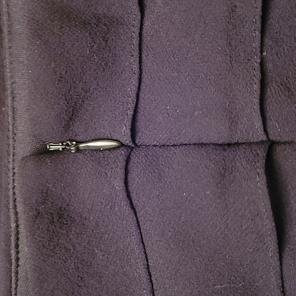 Tadashi Black 100% Silk Layered Ruffle Mini Dress - Picture 5 of 7